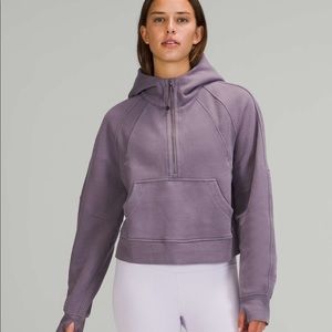 Lululemon Dusky Lavender Oversized Scuba 1/2 Zip NWT M/L